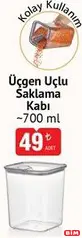 VİP AHMET ÜÇGEN UÇLU SAKLAMA KABI 700 ML